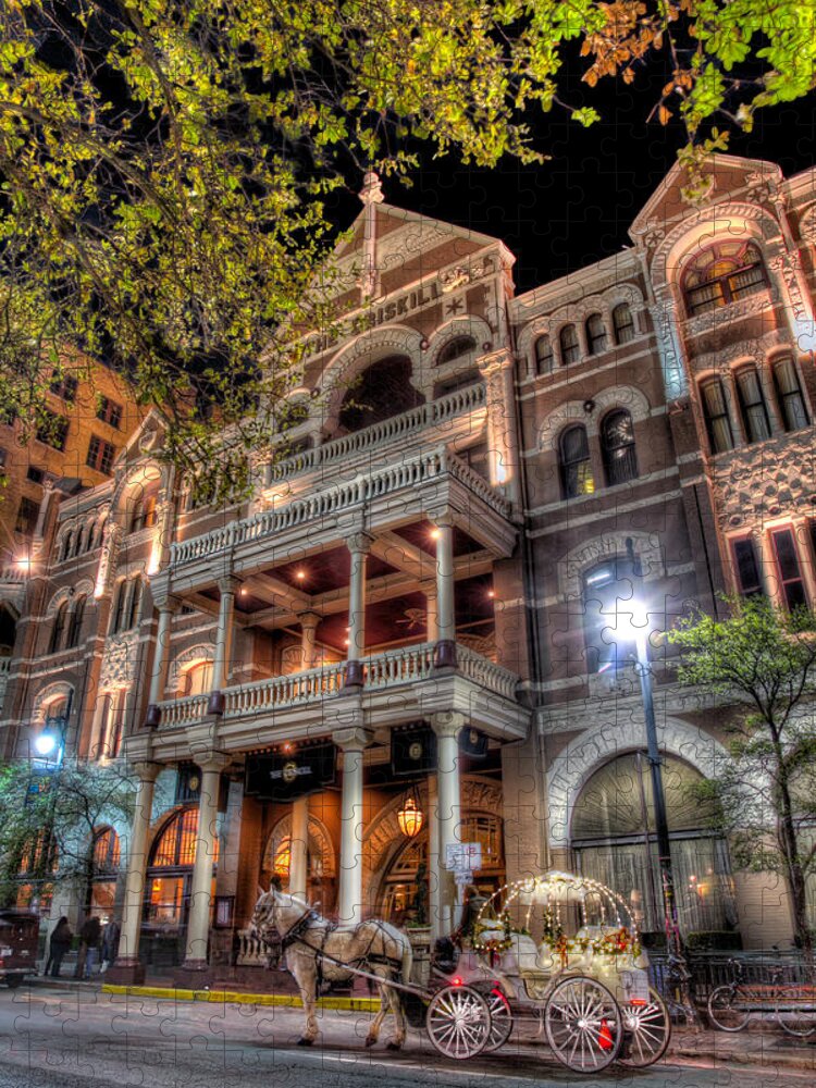 Austin Jigsaw Puzzle featuring the photograph The Driskill Hotel by Tim Stanley