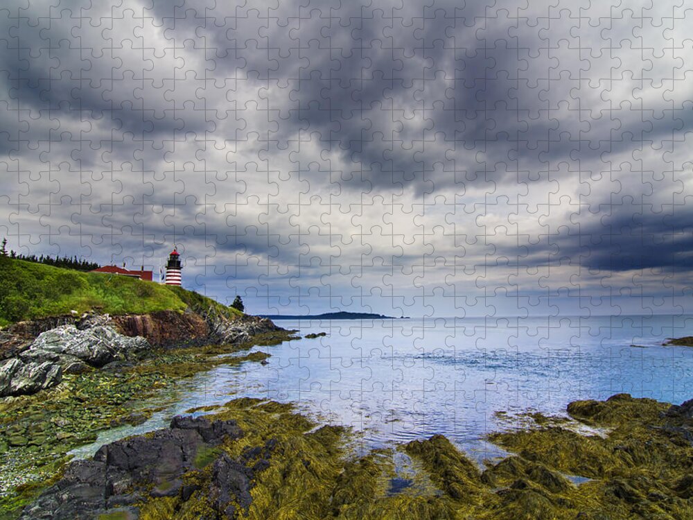 The Jigsaw Puzzle featuring the photograph The eastern most point in the U.S.A by Mircea Costina Photography