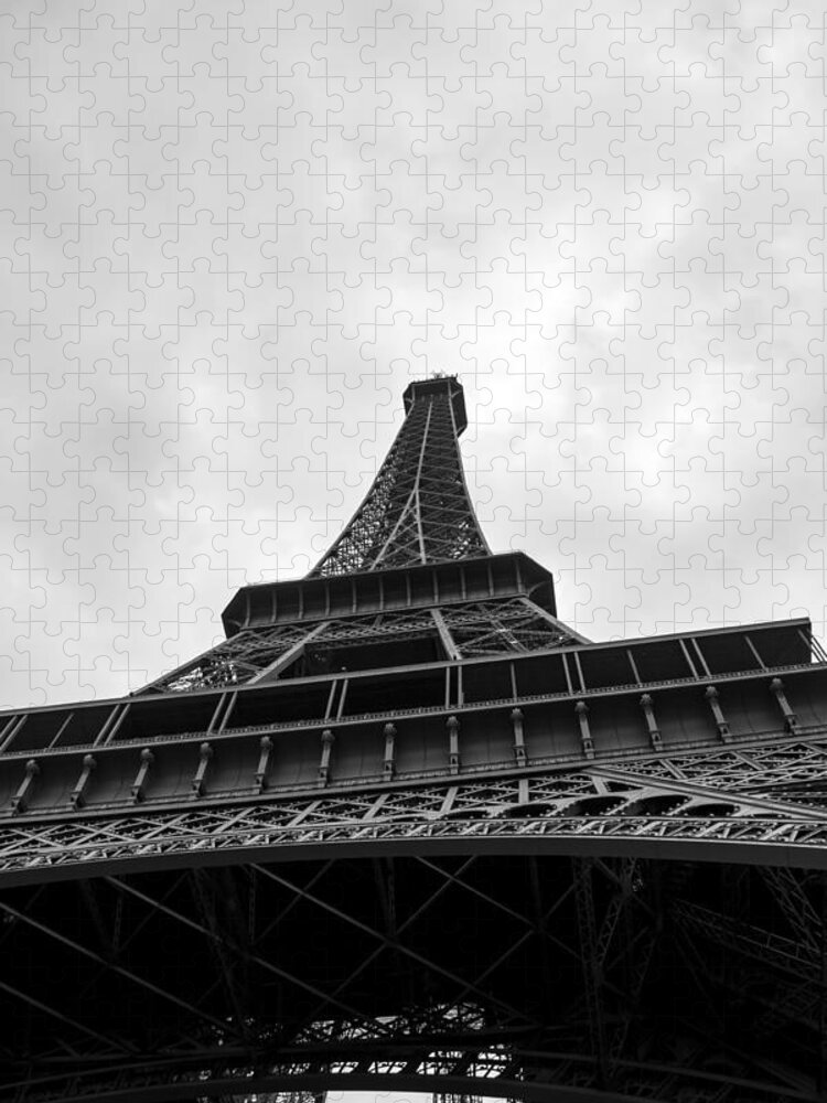Eiffel Jigsaw Puzzle featuring the photograph The Eiffel Tower From Below by Scott Lyons