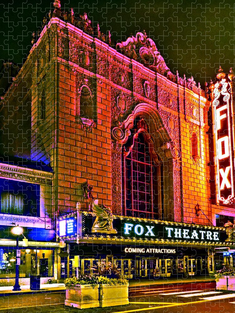 Fox Jigsaw Puzzle featuring the photograph The Fabulous Fox in St. Louis by C H Apperson