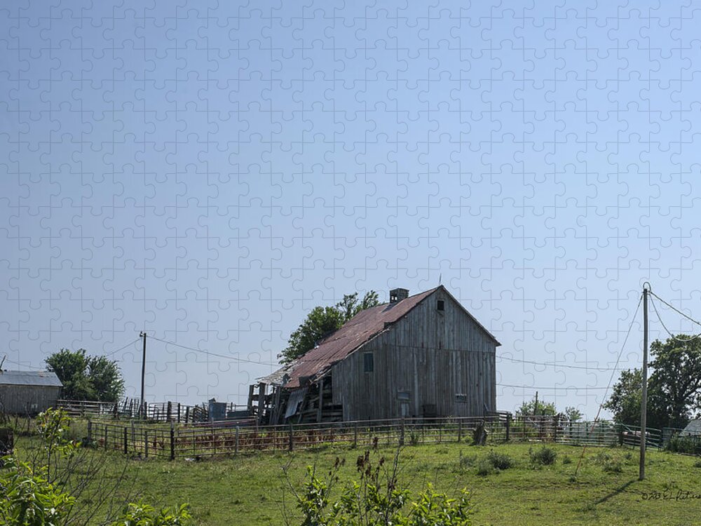 Barns Jigsaw Puzzle featuring the photograph The Family Barn by Ed Peterson