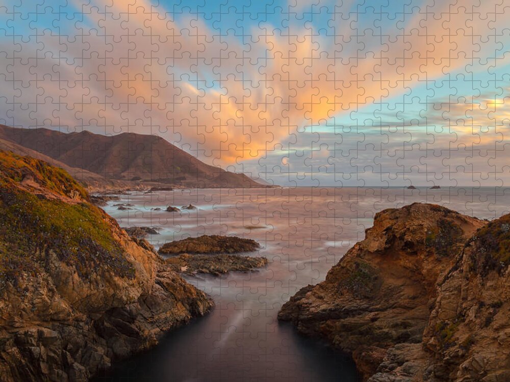 Landscape Jigsaw Puzzle featuring the photograph The Golden Hour 2 by Jonathan Nguyen
