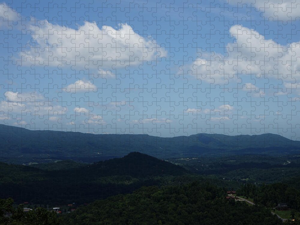 The Great Smoky Mountains Jigsaw Puzzle featuring the photograph The Great Smoky Mountains by Sharon Popek