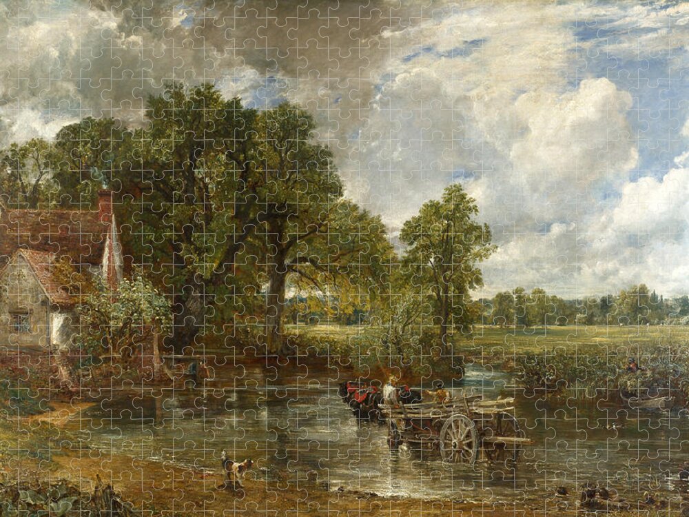 John Constable Jigsaw Puzzle featuring the painting The Hay Wain by John Constable
