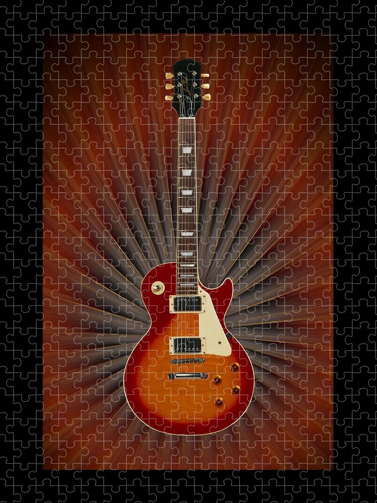 Les Paul Jigsaw Puzzle featuring the photograph The Classic by Mike McGlothlen