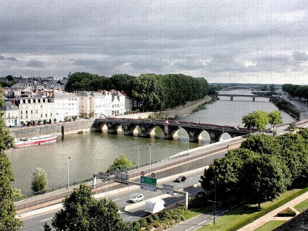 Arch Jigsaw Puzzle featuring the photograph The Maine River by Louise Legresley