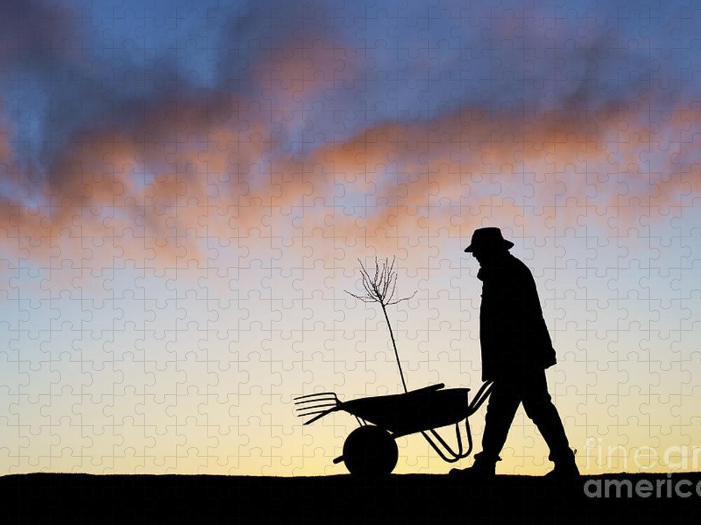 #faatoppicks Jigsaw Puzzle featuring the photograph The Man Who Plants Trees by Tim Gainey