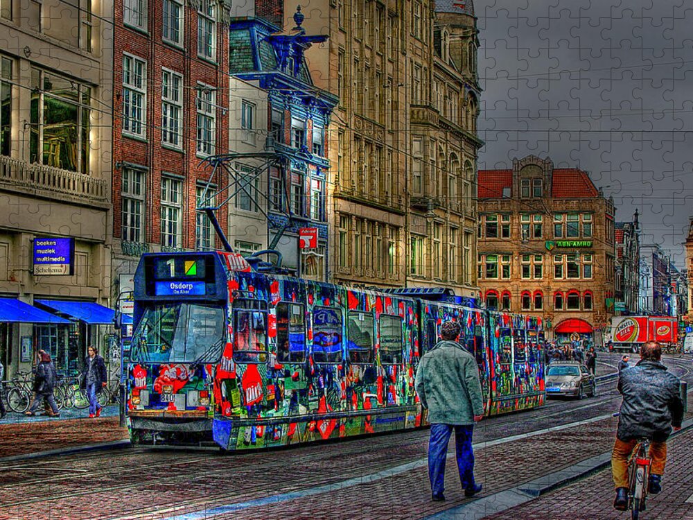 Tram Jigsaw Puzzle featuring the photograph The Morning Rhythm by Ron Shoshani