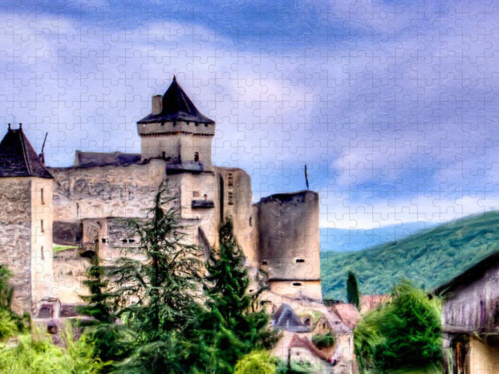 Cathar Jigsaw Puzzle featuring the photograph The old Cathar Stronghold by Weston Westmoreland