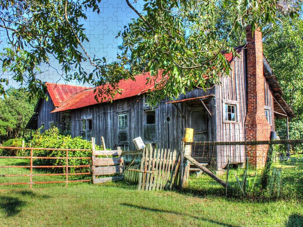 Old Jigsaw Puzzle featuring the photograph The Old Home Place by Lanita Williams