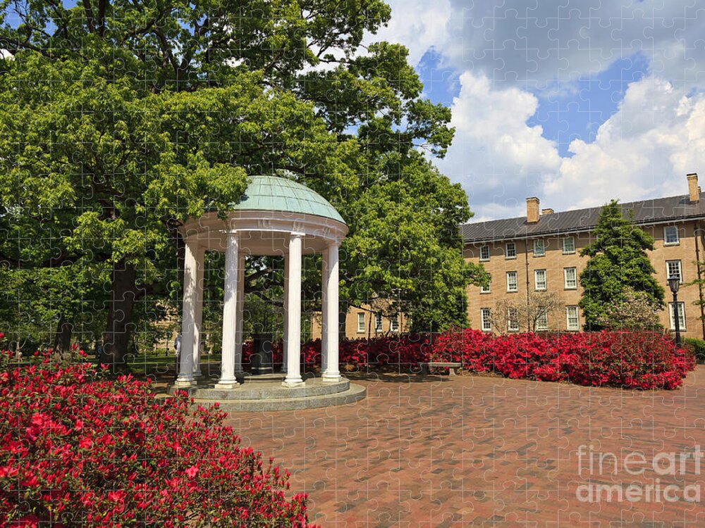 The Old Well Jigsaw Puzzle featuring the photograph The Old Well at Chapel Hill Campus by Jill Lang