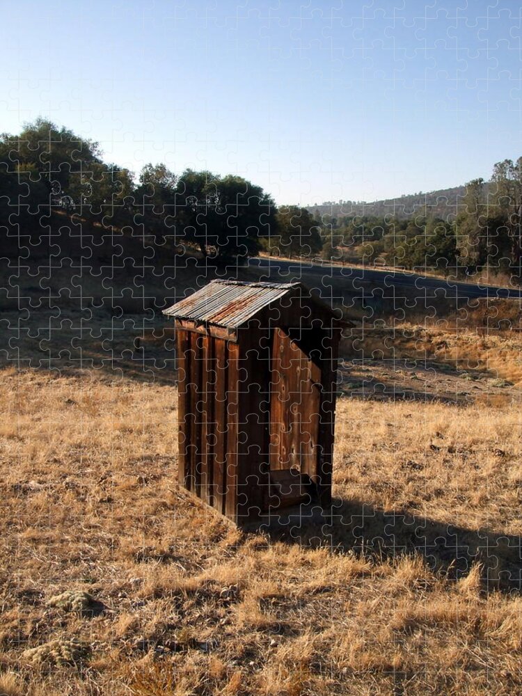 Outhouse Jigsaw Puzzle featuring the photograph The Outhouse by Richard Reeve