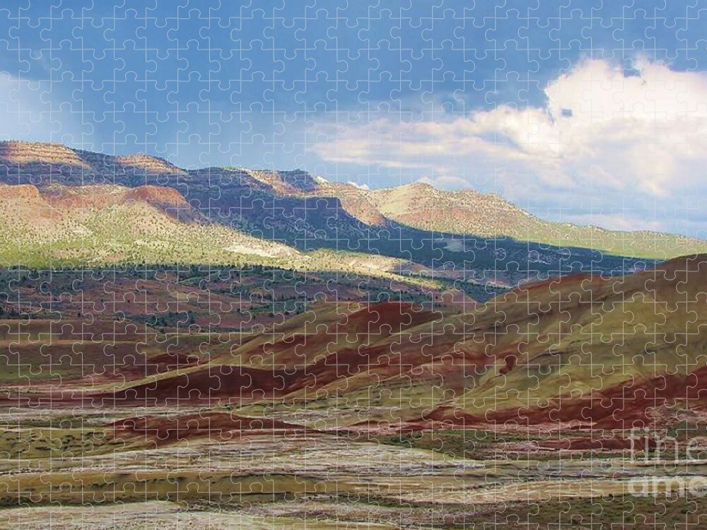  Painted Hills Jigsaw Puzzle featuring the photograph The Painted Hills by Michele Penner