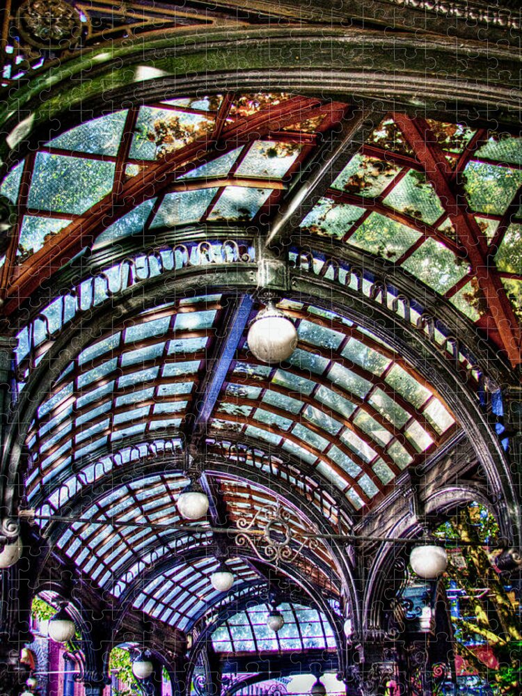 The Pergola Ceiling In Pioneer Square Jigsaw Puzzle featuring the photograph The Pergola Ceiling in Pioneer Square by David Patterson