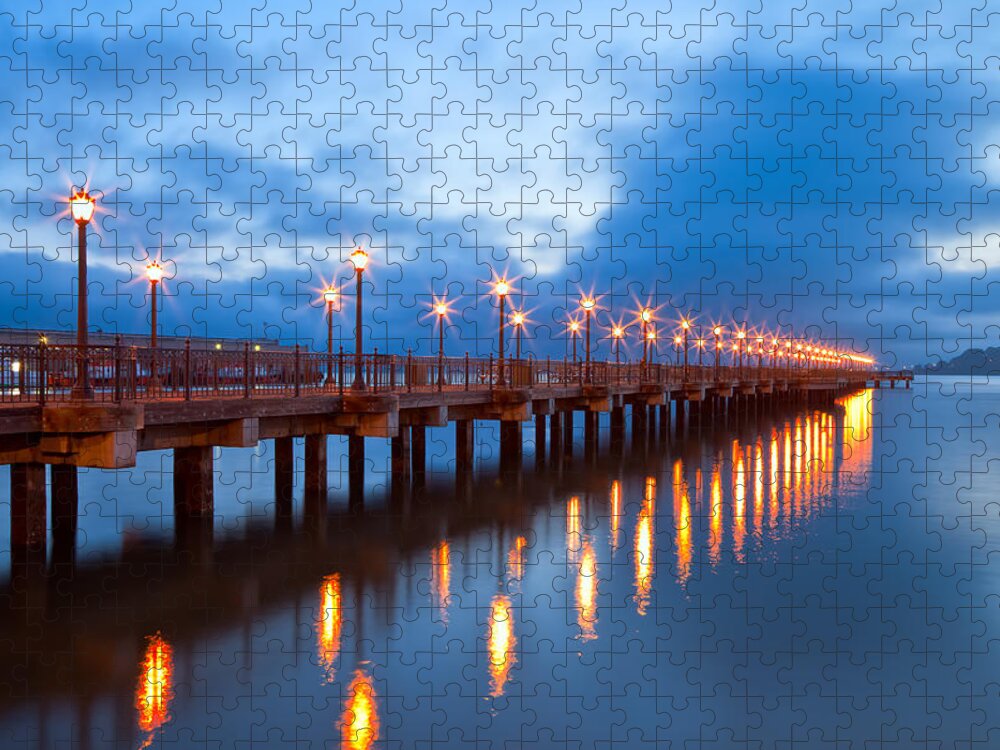 San Francisco Jigsaw Puzzle featuring the photograph The Pier by Jonathan Nguyen
