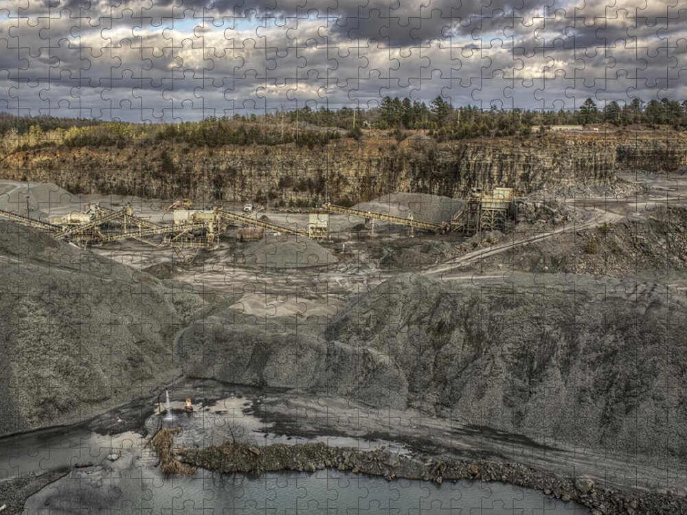 Quarry Jigsaw Puzzle featuring the photograph The Rock Quarry by Jason Politte