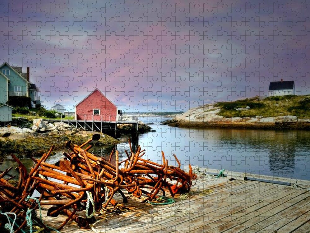 Canada Jigsaw Puzzle featuring the photograph The Rusty Pier by Diana Angstadt