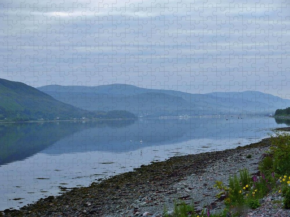 Loch Linnhe Jigsaw Puzzle featuring the photograph The Shores of Loch Linnhe by Joan-Violet Stretch