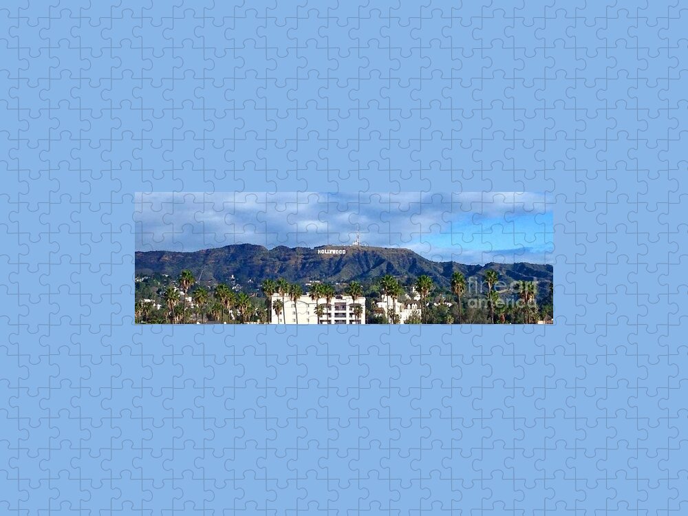 Hollywood Jigsaw Puzzle featuring the photograph The Sign by Denise Railey