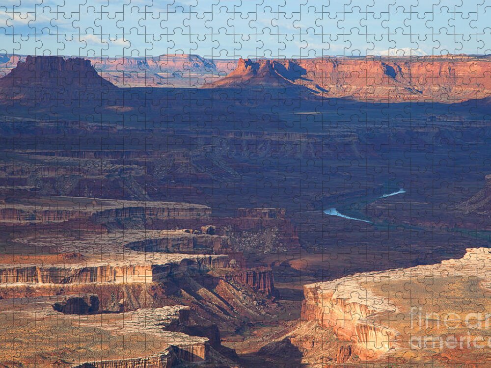 Utah Jigsaw Puzzle featuring the photograph The Valley of the Shadow by Jim Garrison