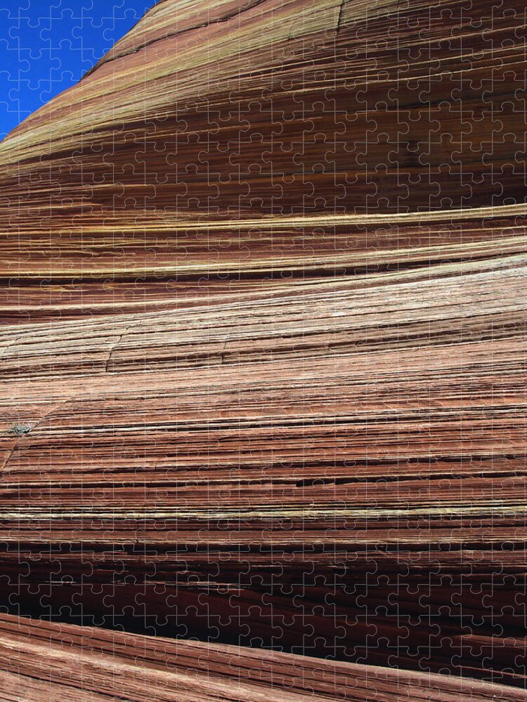 Landscape Jigsaw Puzzle featuring the photograph 'The Wave' North Coyote Buttes 06 by JustJeffAz Photography