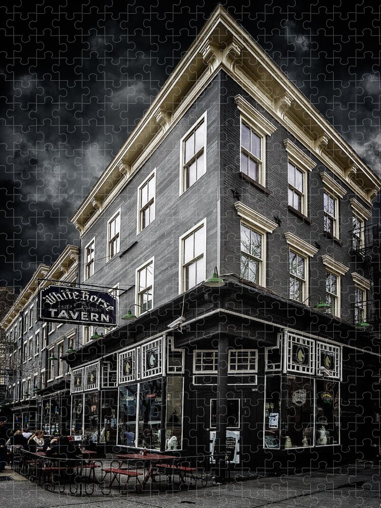 Bar Jigsaw Puzzle featuring the photograph The White Horse Tavern by Chris Lord