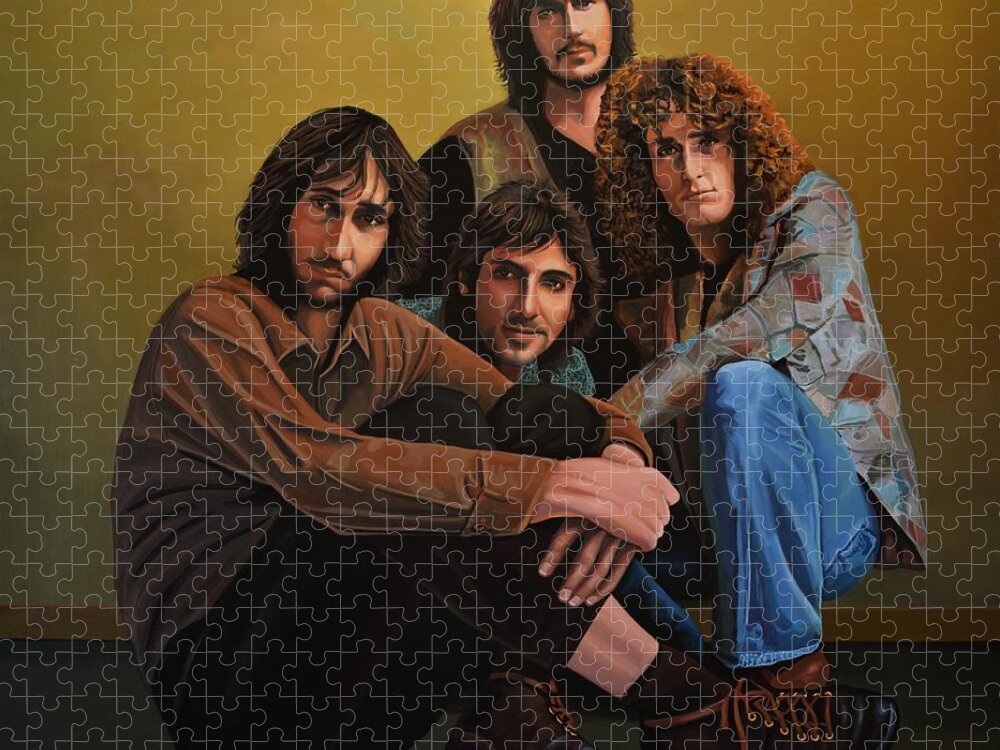The Who Jigsaw Puzzle featuring the painting The Who by Paul Meijering