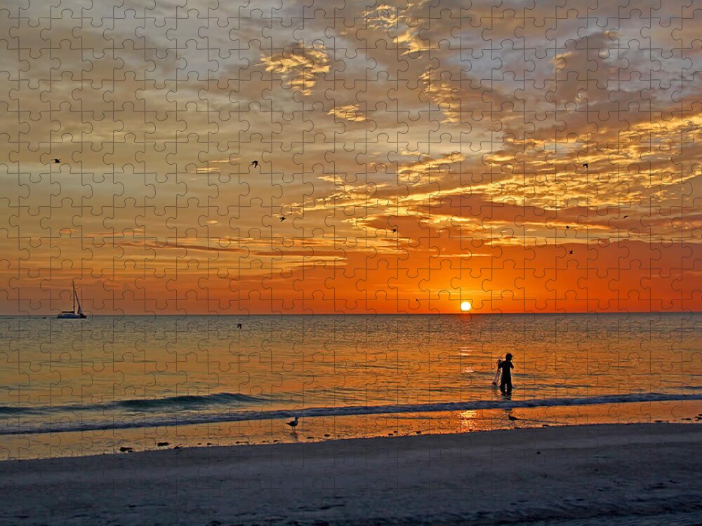 Fishing Jigsaw Puzzle featuring the photograph The Young Fisherman by HH Photography of Florida