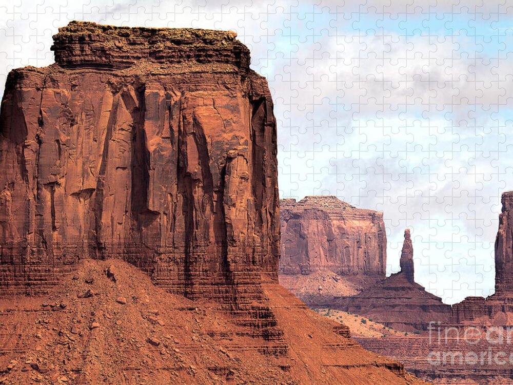 Red Rocks Jigsaw Puzzle featuring the photograph There Must be Kings by Jim Garrison