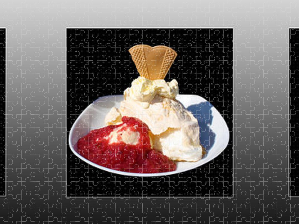 Triptych Jigsaw Puzzle featuring the photograph Three Course Meal by Terri Waters