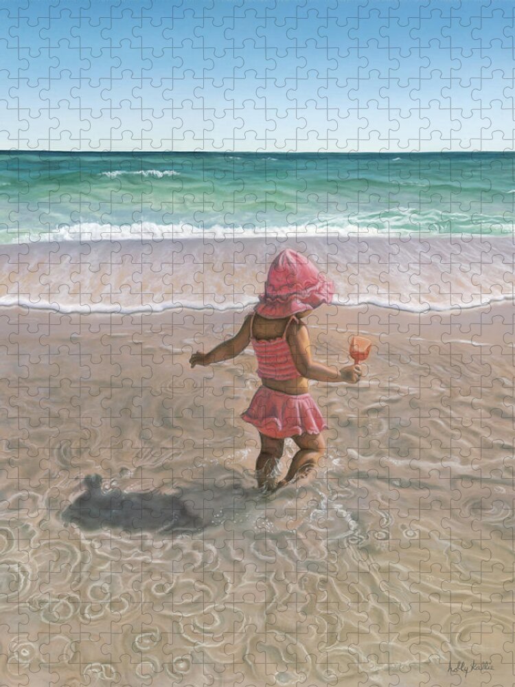 Realism Jigsaw Puzzle featuring the painting Tide Pool by Holly Kallie