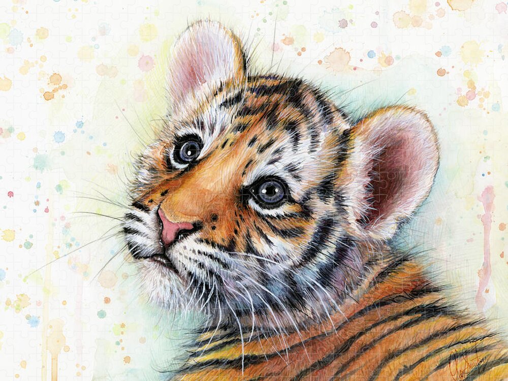 Tiger Animal Gouache Painting