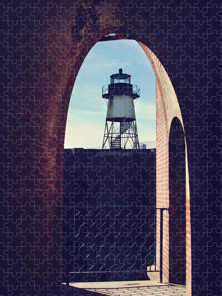 Fort Point Jigsaw Puzzle featuring the photograph To Light the Way by Laurie Search