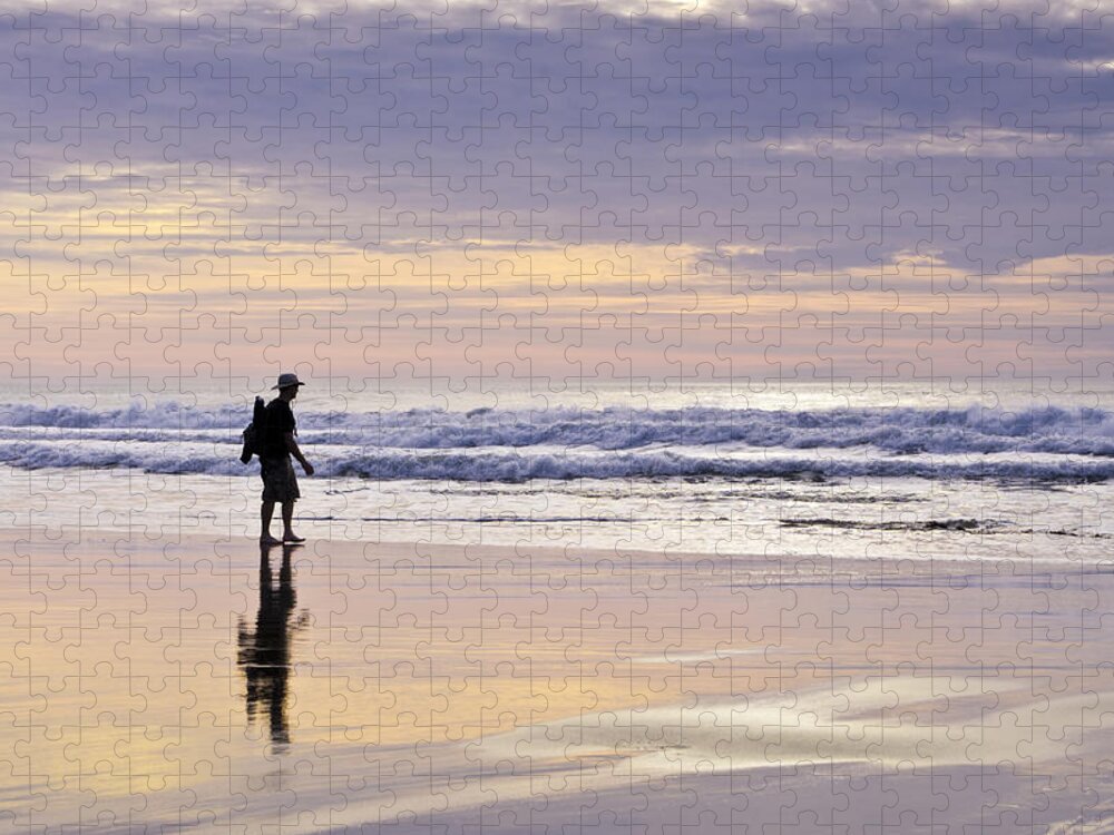 Beach Jigsaw Puzzle featuring the photograph To Walk On The Sky by Priya Ghose