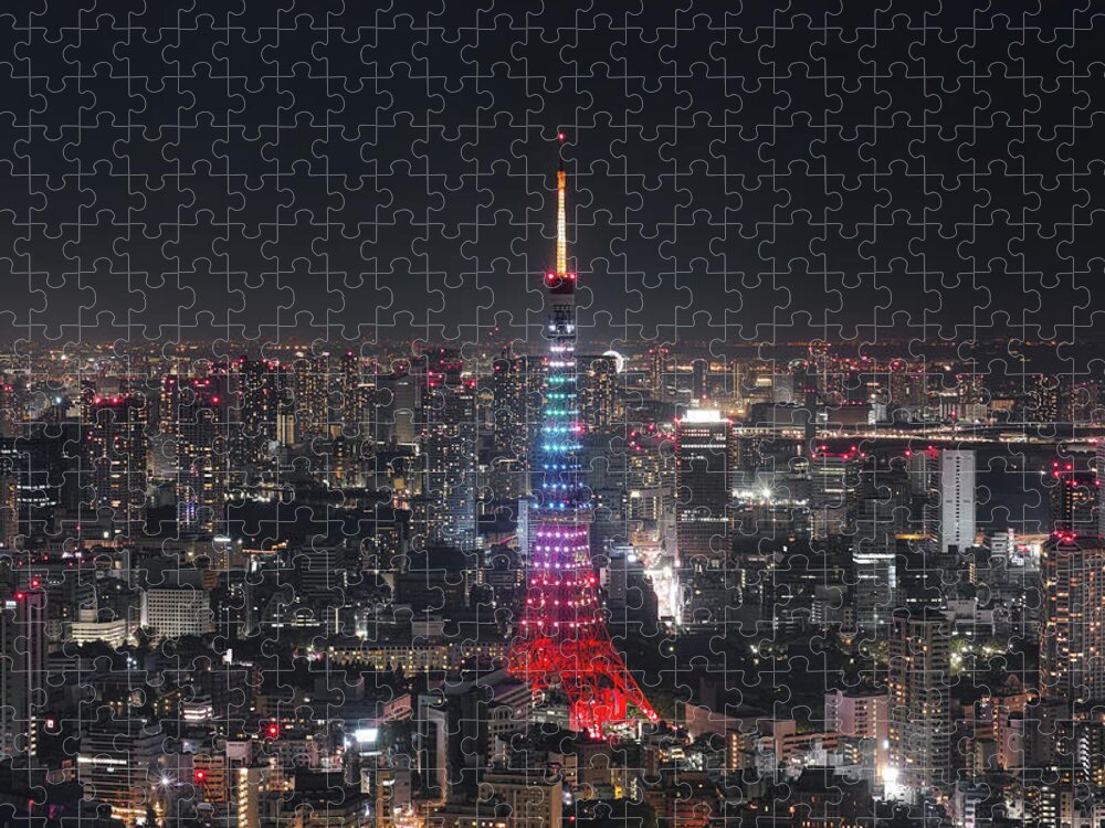 Tokyo Tower Jigsaw Puzzle featuring the photograph Tokyo Tower by Yuga Kurita