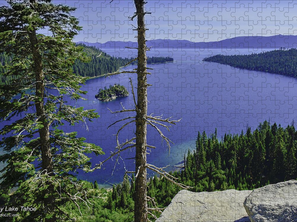 Lake Jigsaw Puzzle featuring the photograph Top of Emerald Bay Lake Tahoe California by LeeAnn McLaneGoetz McLaneGoetzStudioLLCcom