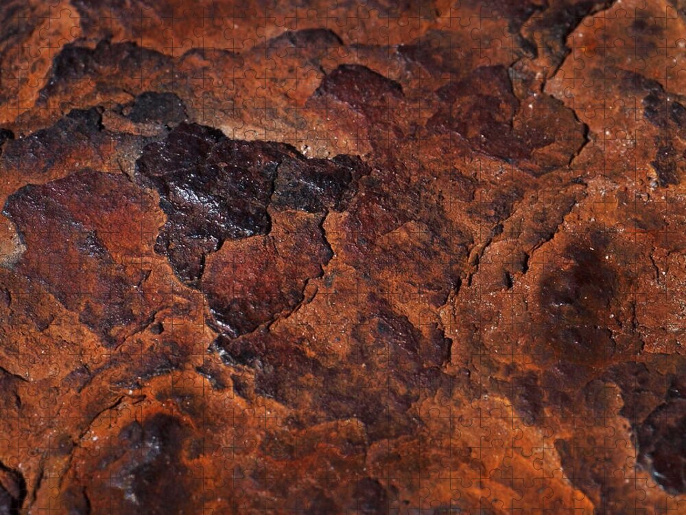 Rust Jigsaw Puzzle featuring the photograph Topography of Rust by Rona Black