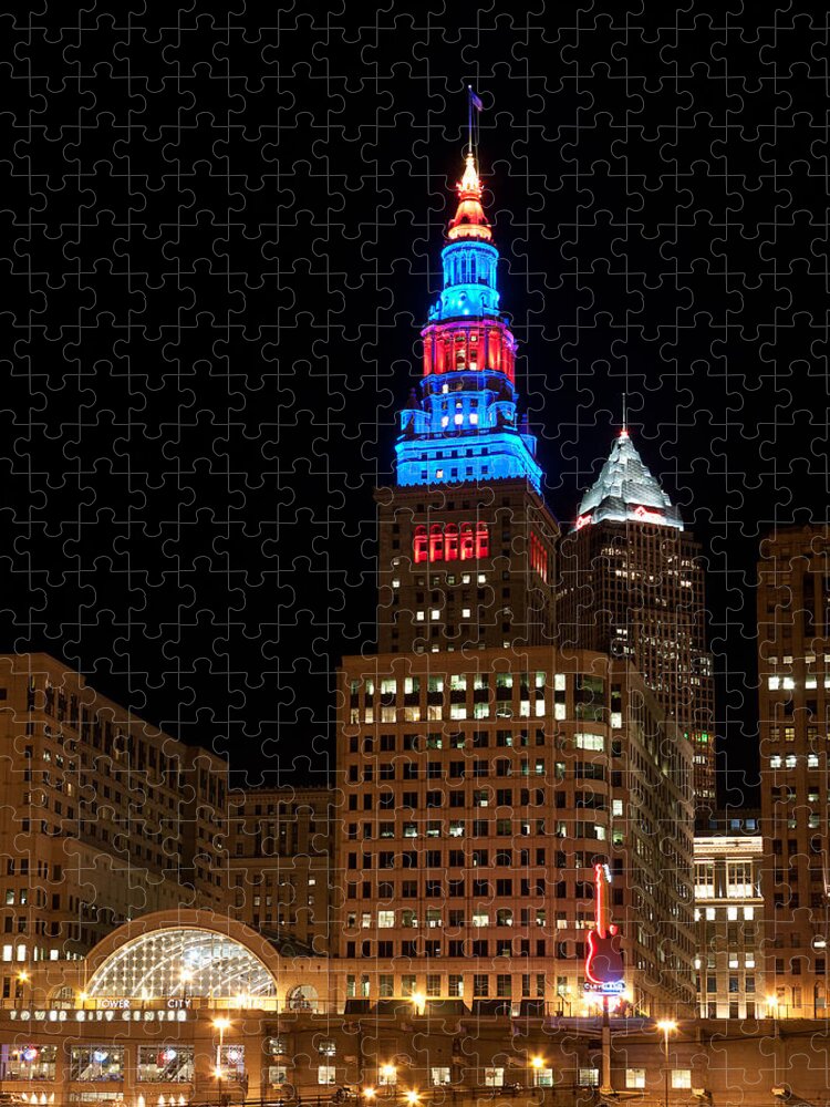 Cleveland Jigsaw Puzzle featuring the photograph Tower City Center by Dale Kincaid