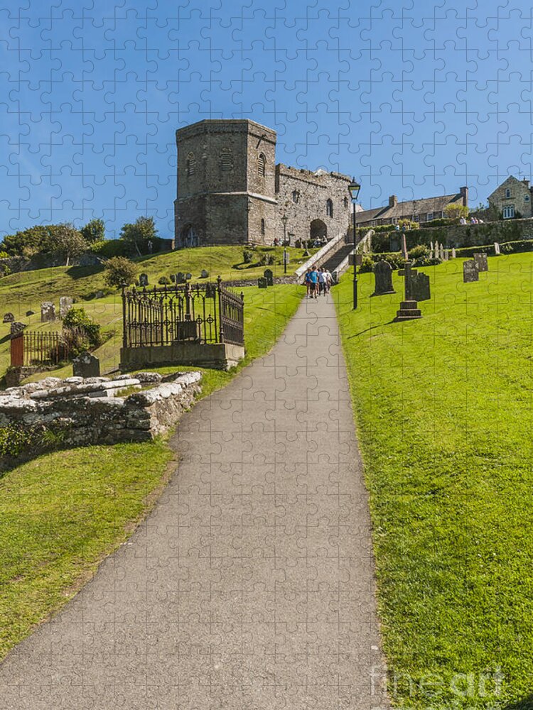 Tower Gatehouse Jigsaw Puzzle featuring the photograph Tower Gatehouse and Bell Tower by Steve Purnell