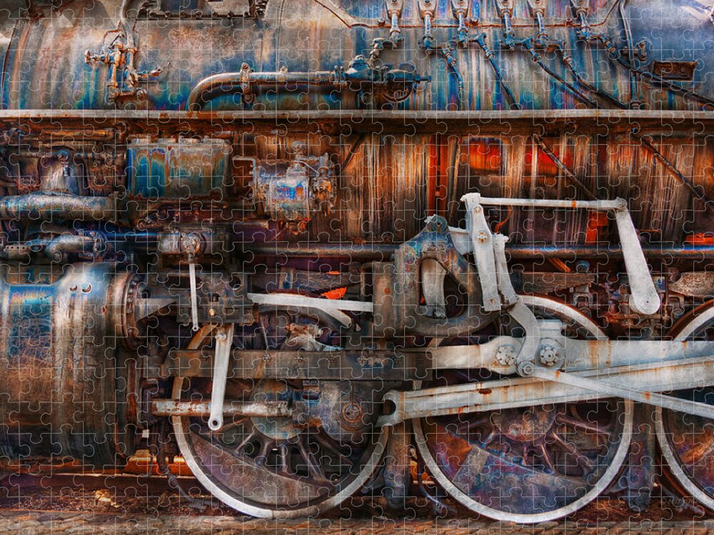 Savad Jigsaw Puzzle featuring the photograph Train - With age comes beauty by Mike Savad