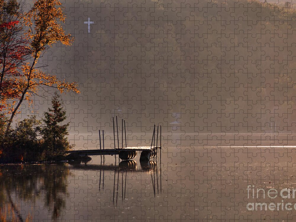 Lake Jigsaw Puzzle featuring the photograph Tranquil Evening by Aimelle Ml