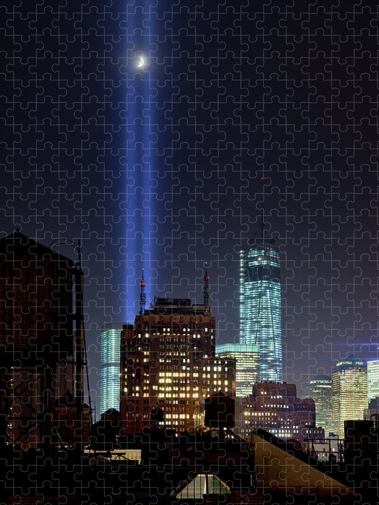 Endurance Jigsaw Puzzle featuring the photograph Tribute In Lights 2013 by Stanley K Patz