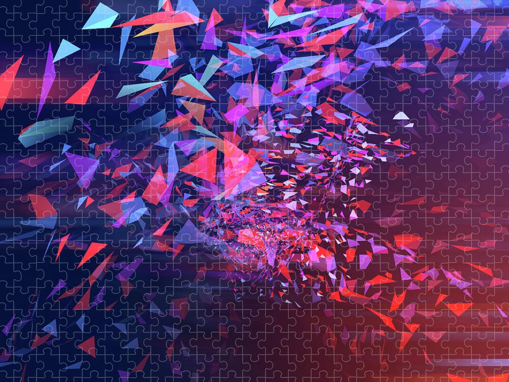 Particle Jigsaw Puzzle featuring the photograph Trixel 03 by Mina De La O