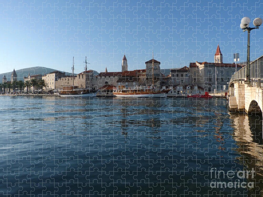 Trogir Jigsaw Puzzle featuring the photograph Trogir Old Town - Croatia by Phil Banks