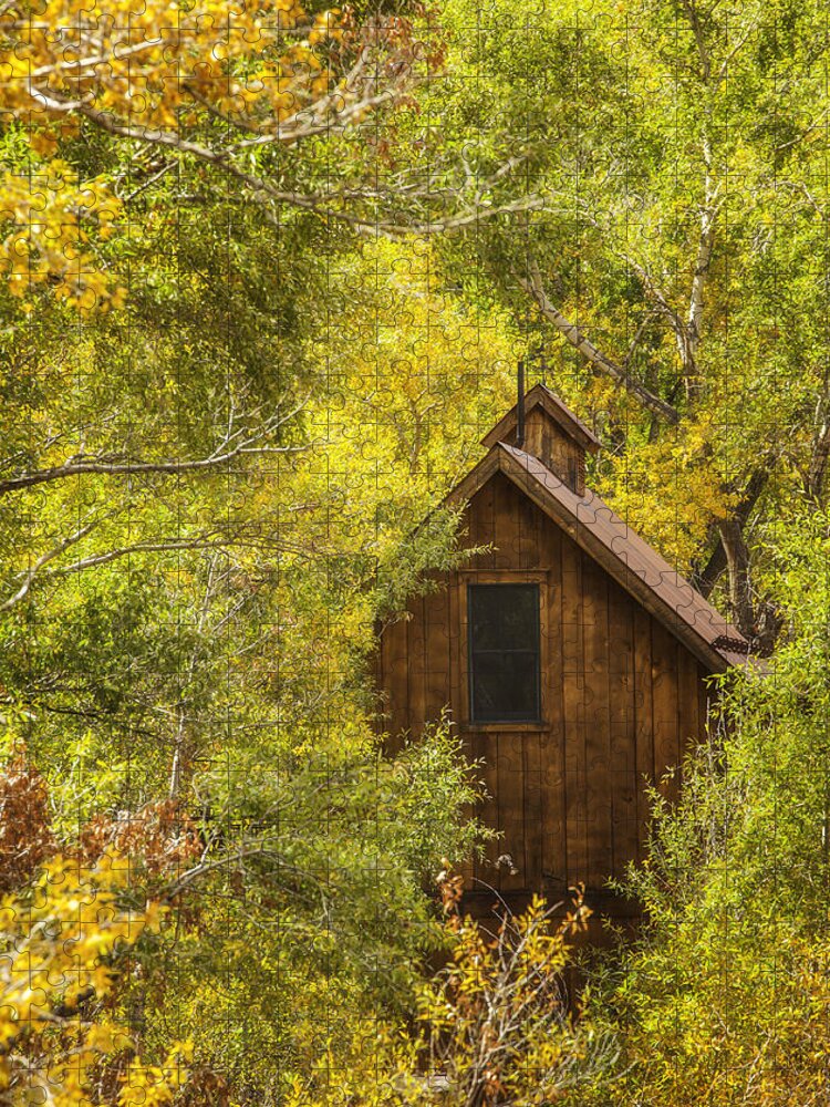Cabin Jigsaw Puzzle featuring the photograph Tucked Away In Telluride by Darren White
