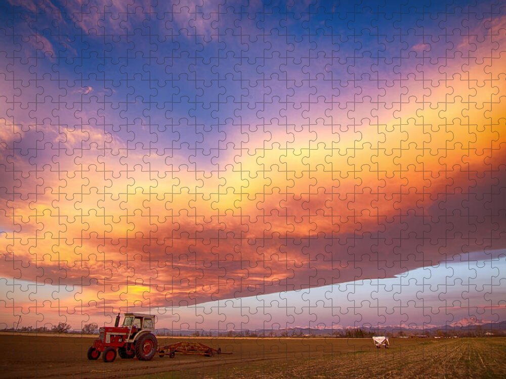 Colorful Jigsaw Puzzle featuring the photograph Turbo Charged Country Sky by James BO Insogna