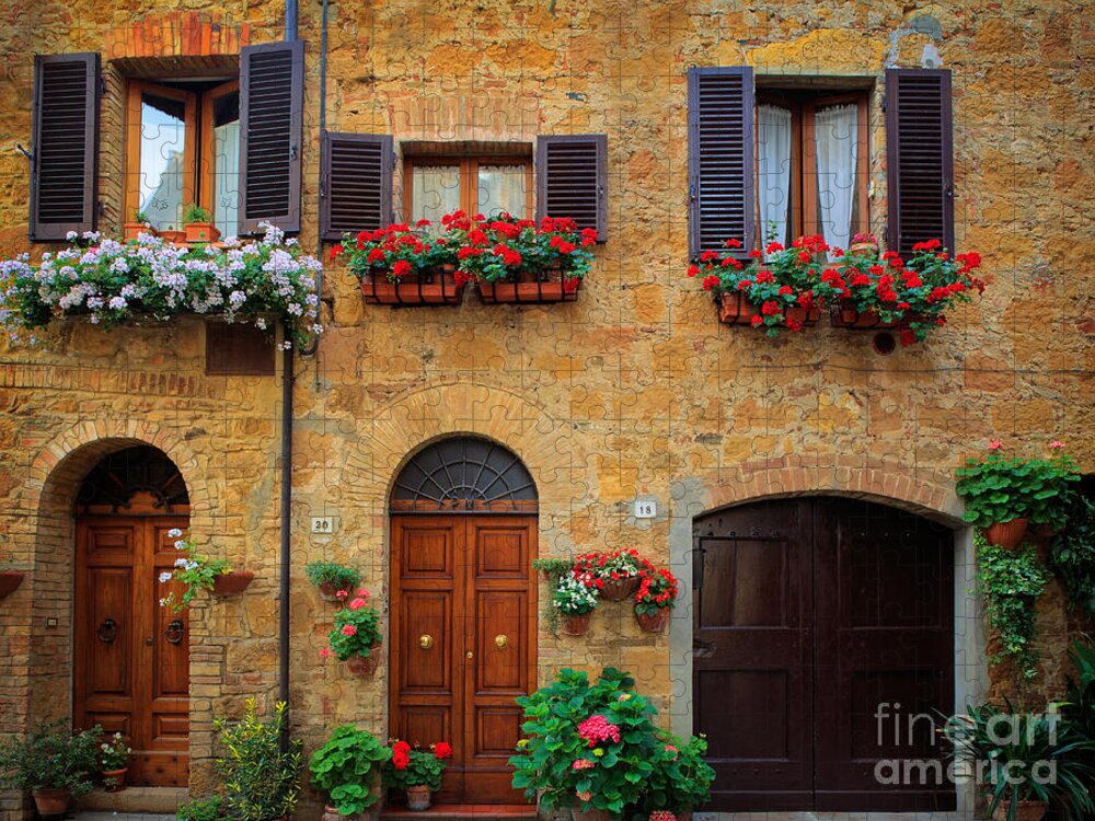 Europe Jigsaw Puzzle featuring the photograph Tuscan Homes by Inge Johnsson
