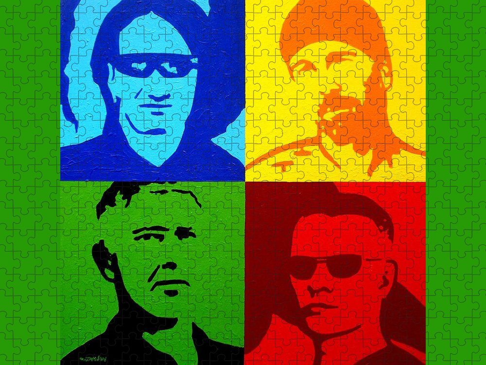 Acrylic Jigsaw Puzzle featuring the painting U2 by John Nolan