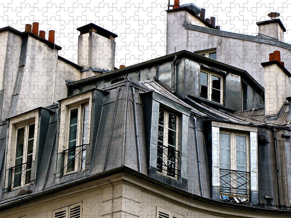 Paris Rooftops Jigsaw Puzzle featuring the photograph Under The Rooftops Of Paris by Ira Shander
