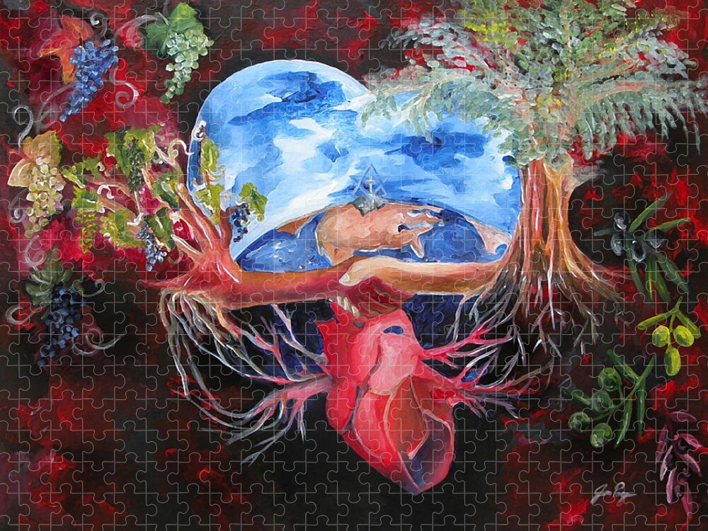 Unity Jigsaw Puzzle featuring the painting Unity by Jennifer Page